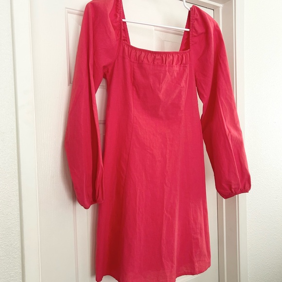 NWOT FREE PEOPLE FORGET ME NOT MINI LONG SLEEVE DRESS XSMALL - Picture 2 of 2